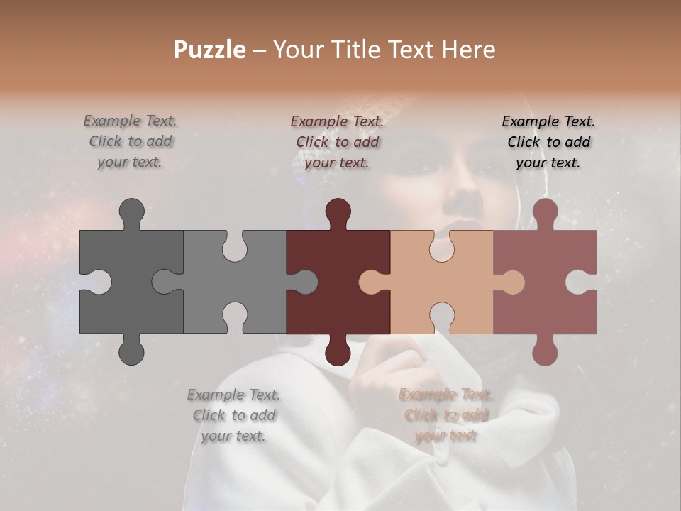 Enjoyment Human Head PowerPoint Template