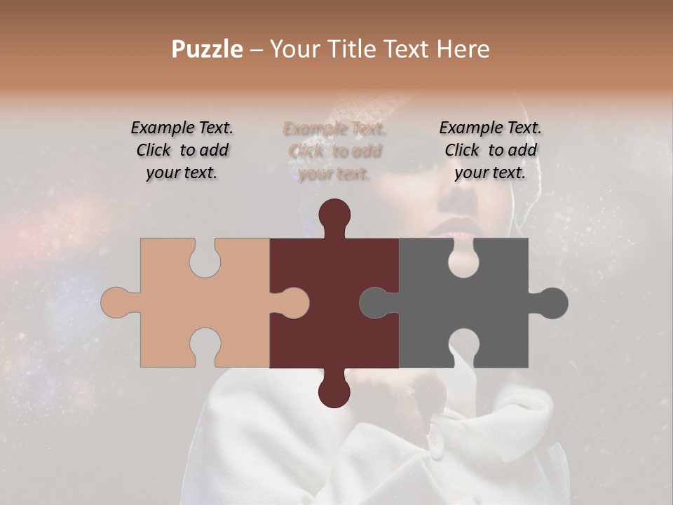 Enjoyment Human Head PowerPoint Template