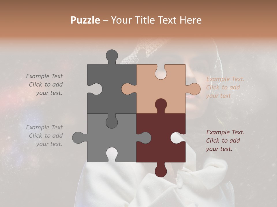 Enjoyment Human Head PowerPoint Template