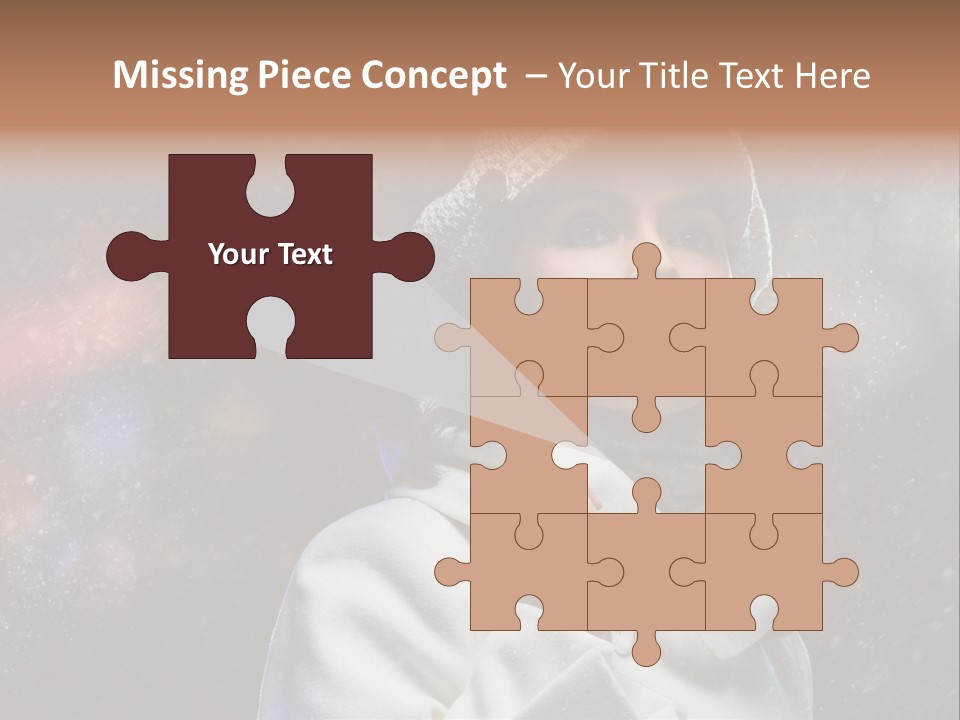 Enjoyment Human Head PowerPoint Template