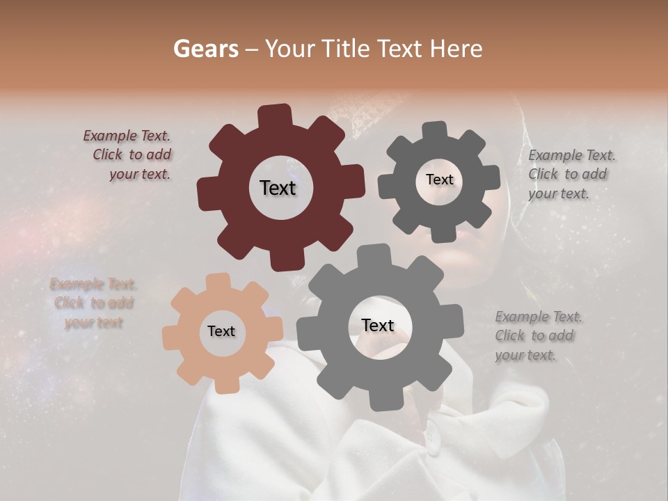 Enjoyment Human Head PowerPoint Template