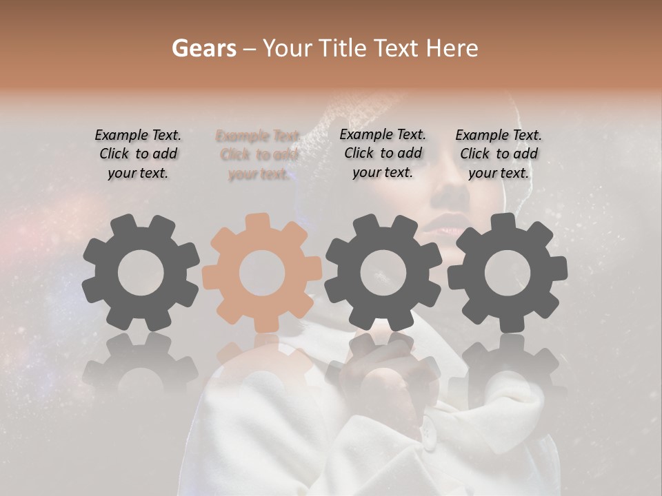 Enjoyment Human Head PowerPoint Template