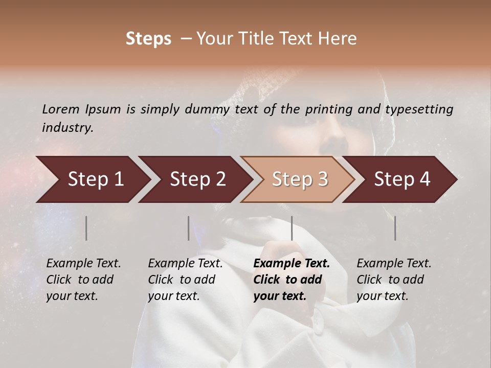 Enjoyment Human Head PowerPoint Template