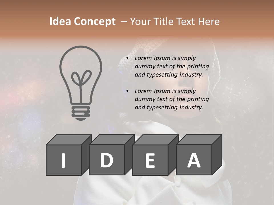 Enjoyment Human Head PowerPoint Template