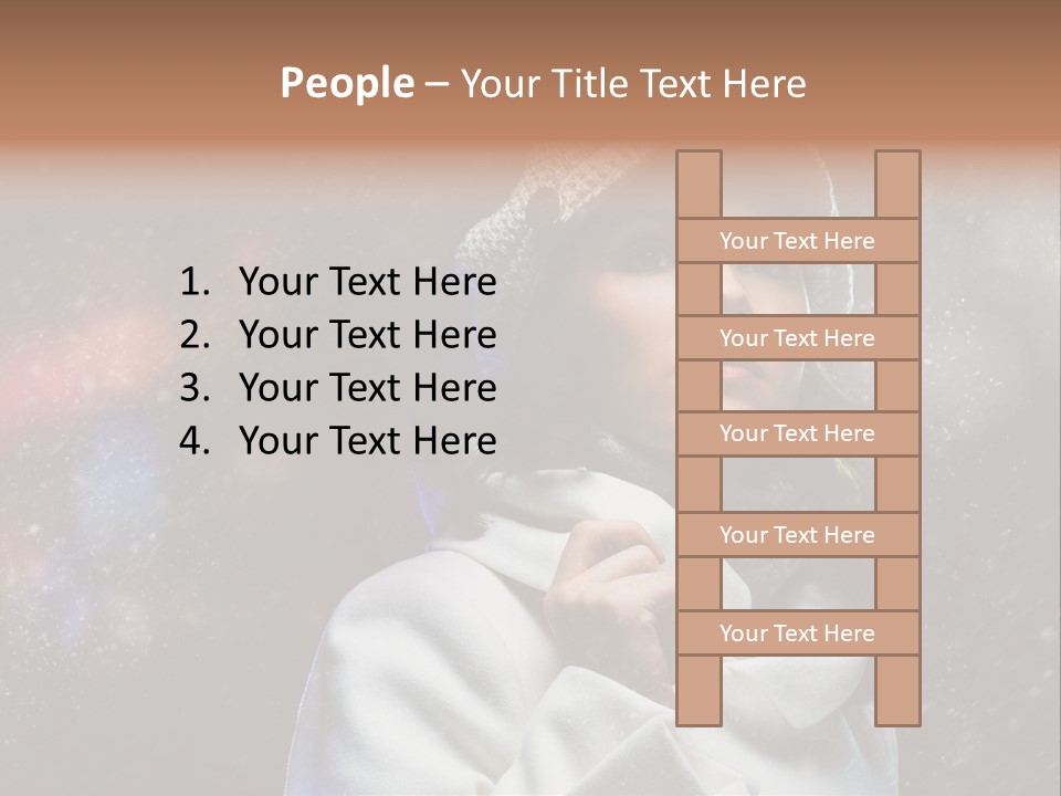 Enjoyment Human Head PowerPoint Template