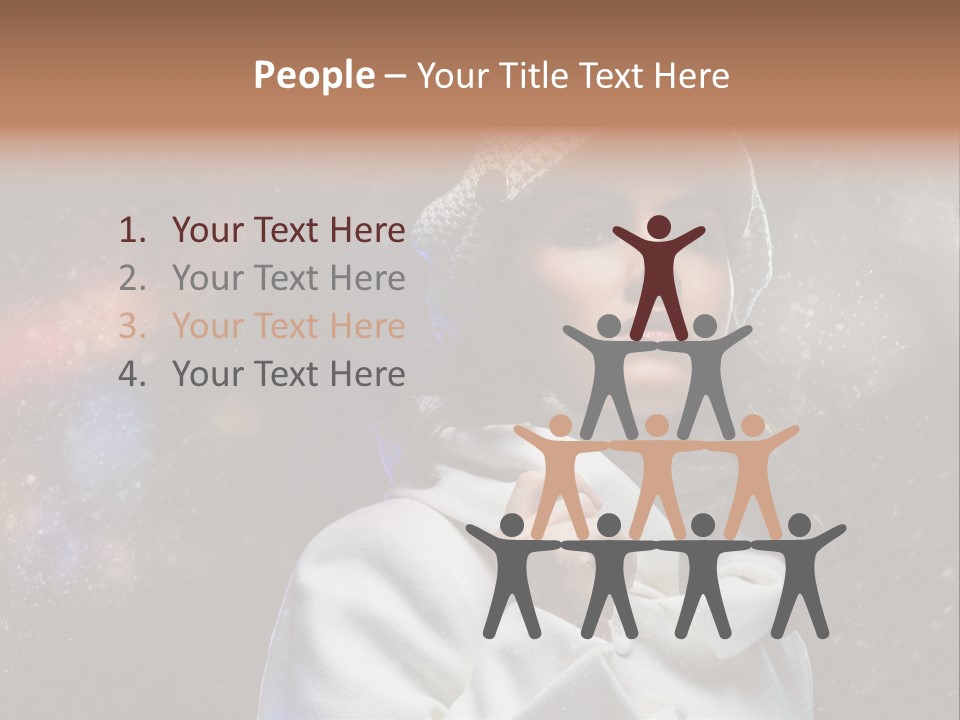 Enjoyment Human Head PowerPoint Template