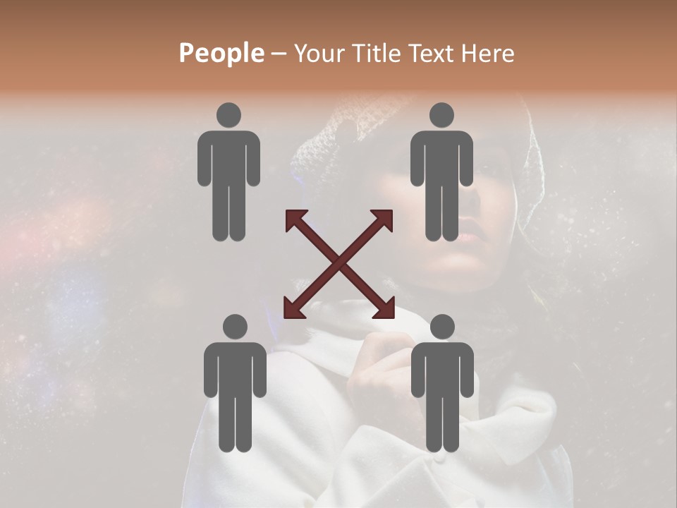 Enjoyment Human Head PowerPoint Template