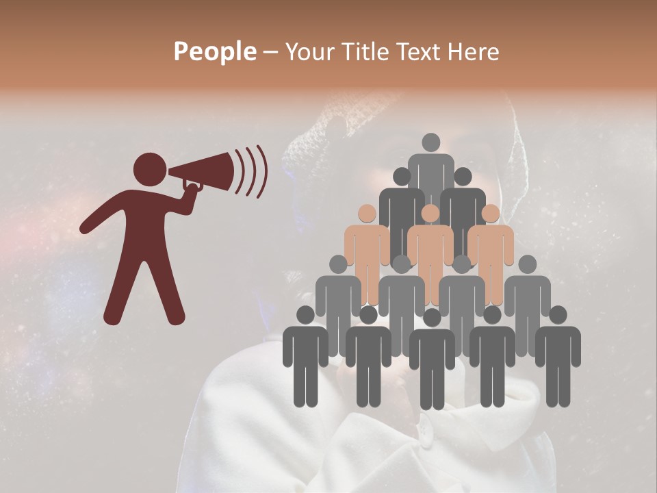 Enjoyment Human Head PowerPoint Template