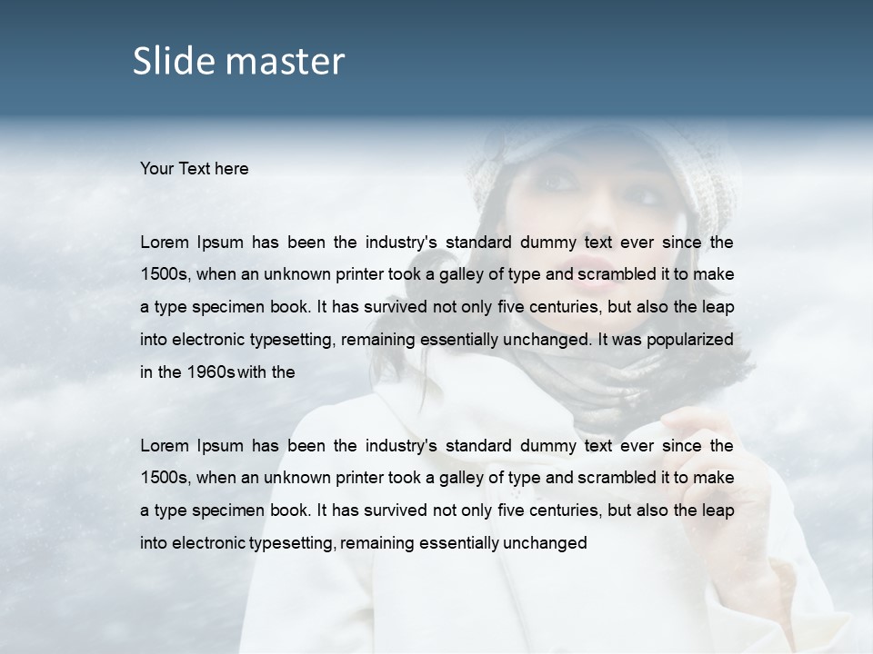 Leisure Frost Fashion PowerPoint Template