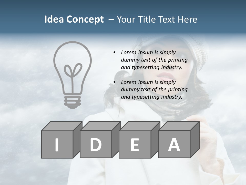 Leisure Frost Fashion PowerPoint Template