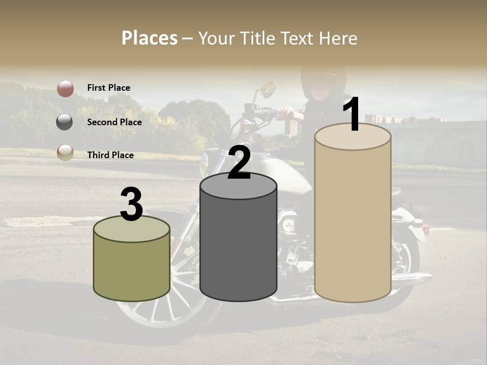 Journey Motorcycle Wheel PowerPoint Template