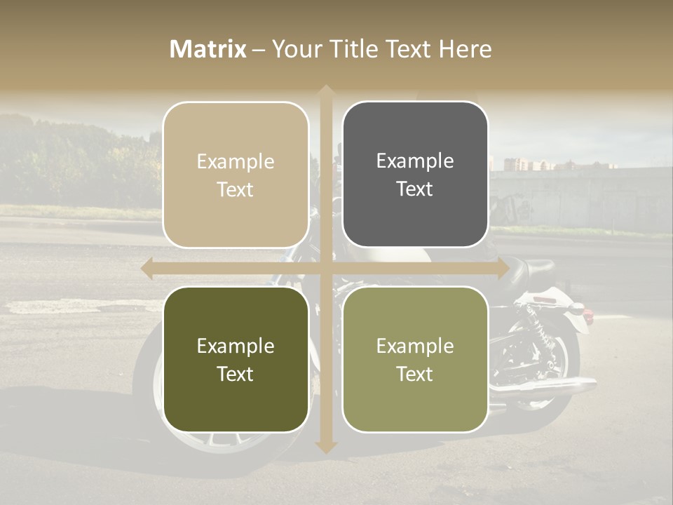 Journey Motorcycle Wheel PowerPoint Template