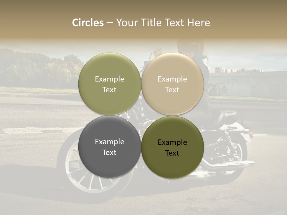 Journey Motorcycle Wheel PowerPoint Template
