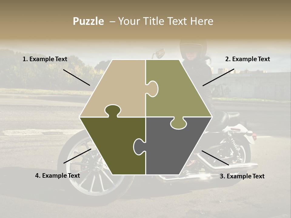 Journey Motorcycle Wheel PowerPoint Template