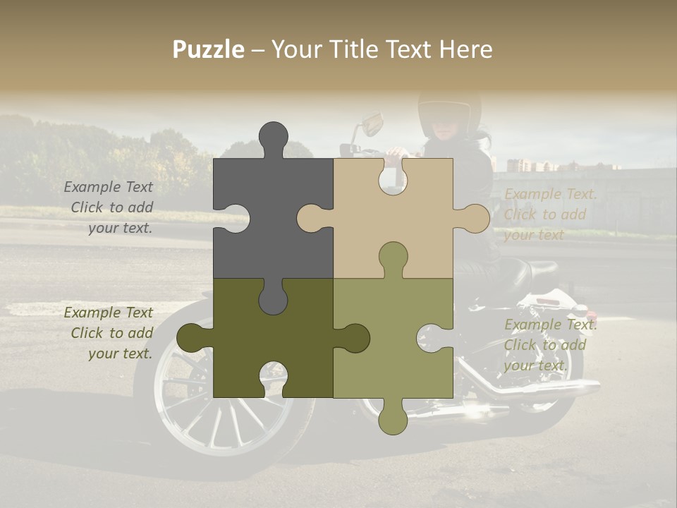 Journey Motorcycle Wheel PowerPoint Template