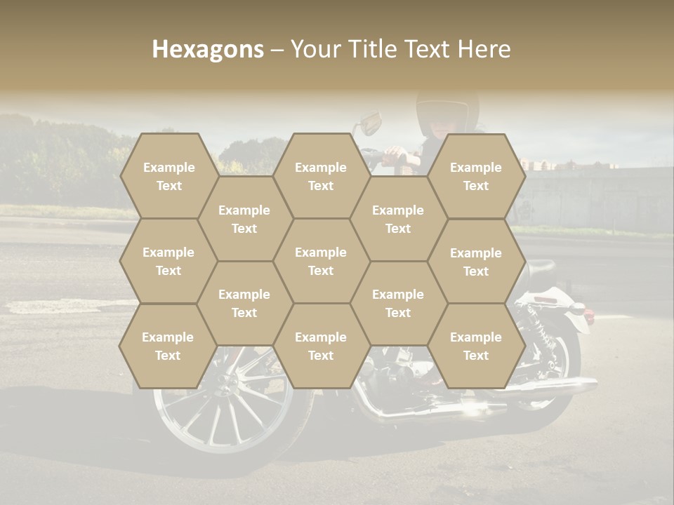 Journey Motorcycle Wheel PowerPoint Template