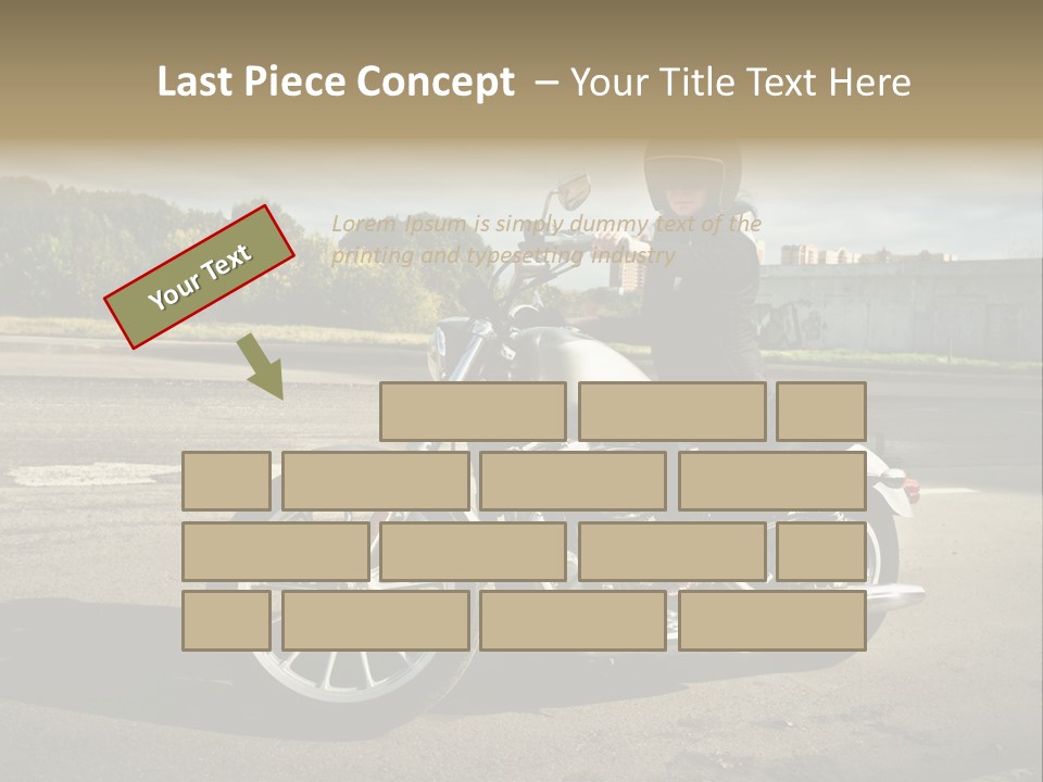 Journey Motorcycle Wheel PowerPoint Template