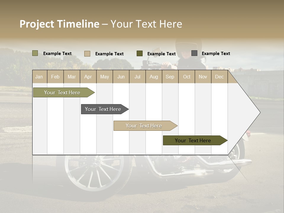 Journey Motorcycle Wheel PowerPoint Template