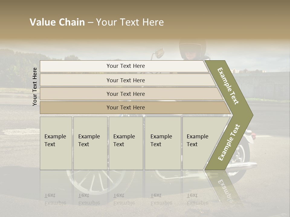 Journey Motorcycle Wheel PowerPoint Template