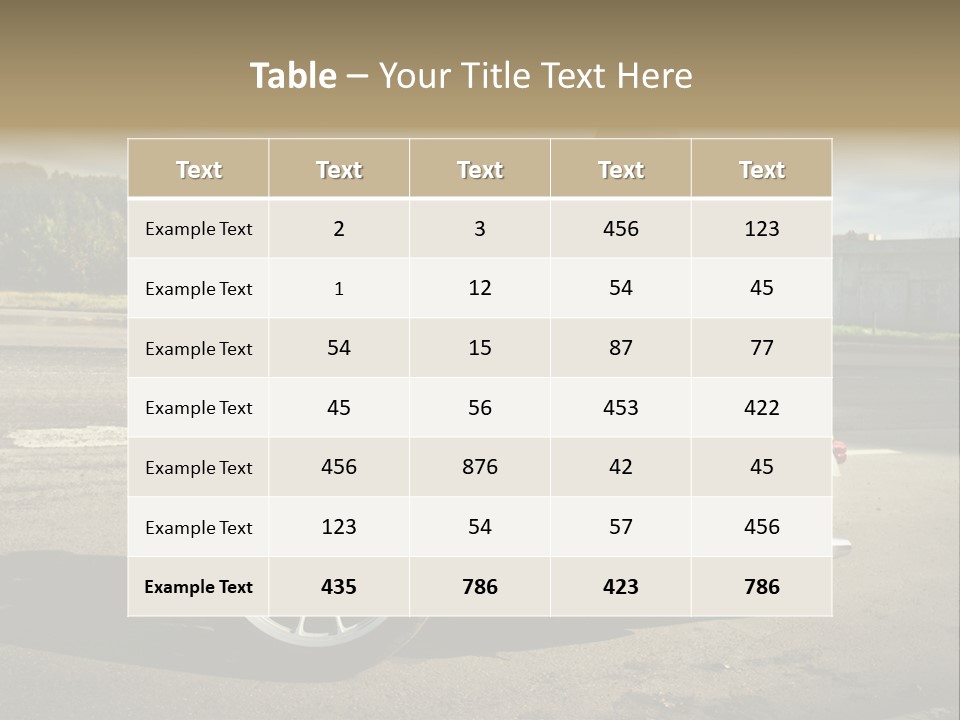 Journey Motorcycle Wheel PowerPoint Template
