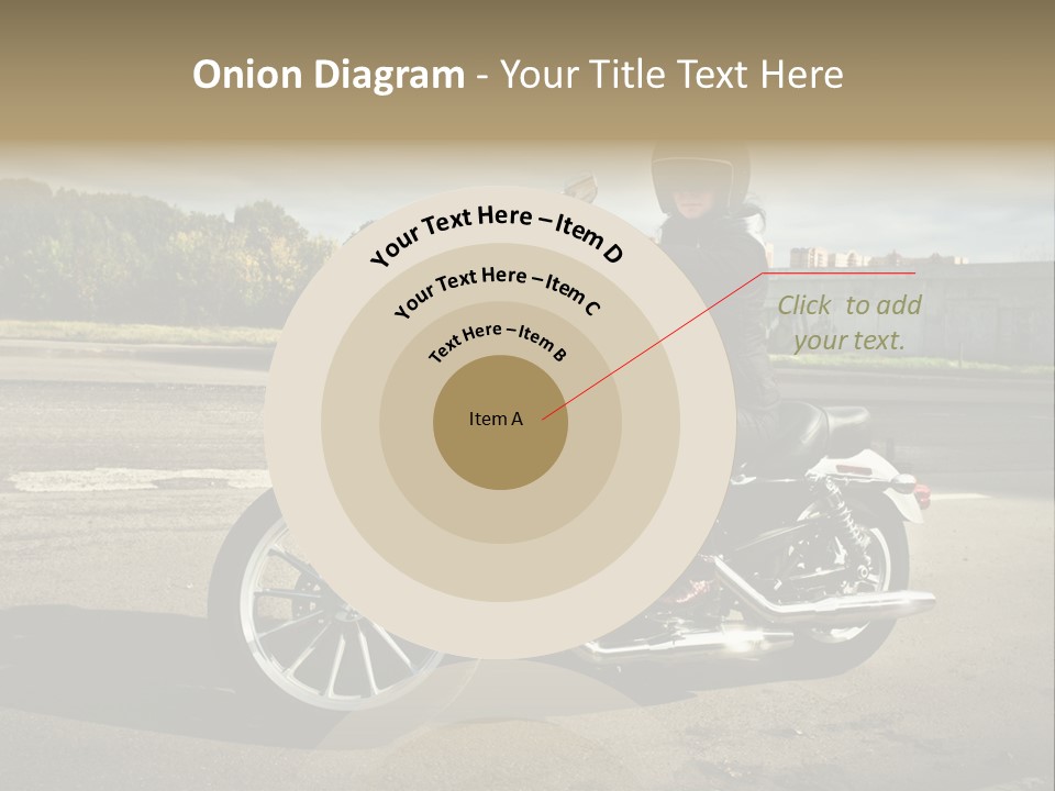 Journey Motorcycle Wheel PowerPoint Template