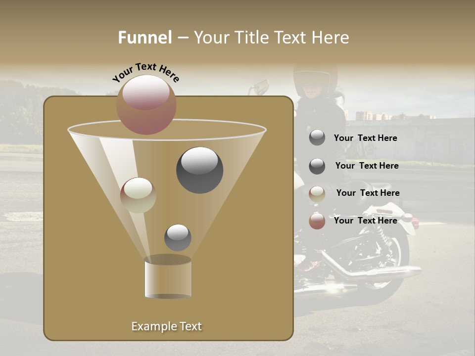 Journey Motorcycle Wheel PowerPoint Template