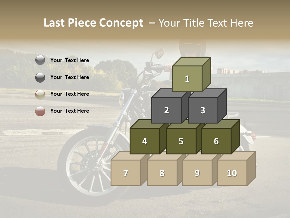 Journey Motorcycle Wheel PowerPoint Template