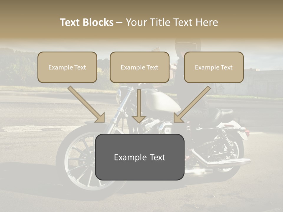 Journey Motorcycle Wheel PowerPoint Template