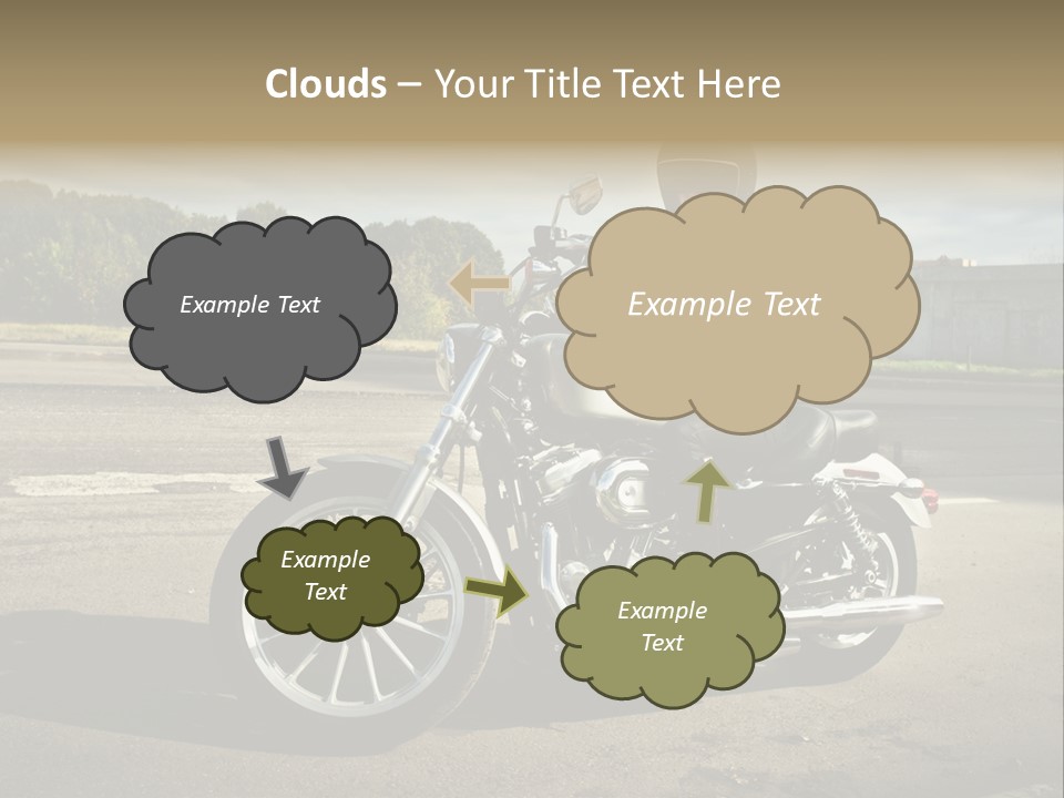 Journey Motorcycle Wheel PowerPoint Template
