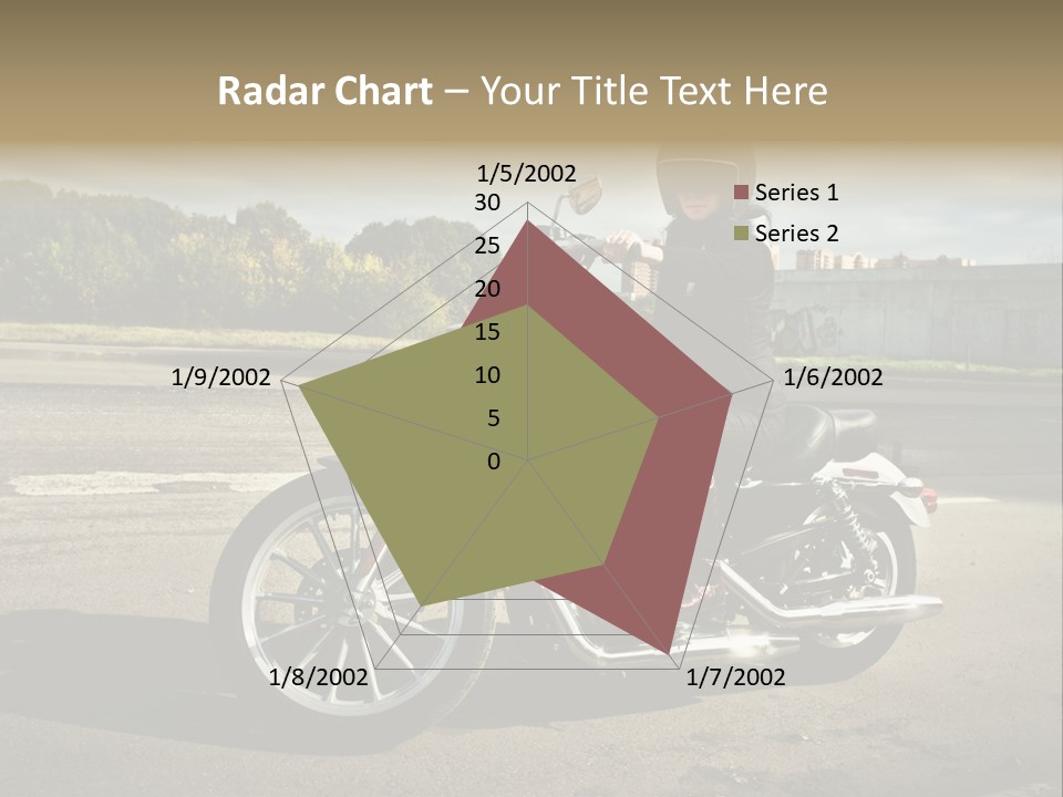 Journey Motorcycle Wheel PowerPoint Template