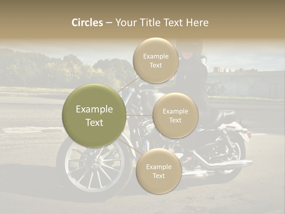 Journey Motorcycle Wheel PowerPoint Template