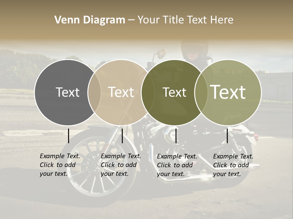 Journey Motorcycle Wheel PowerPoint Template