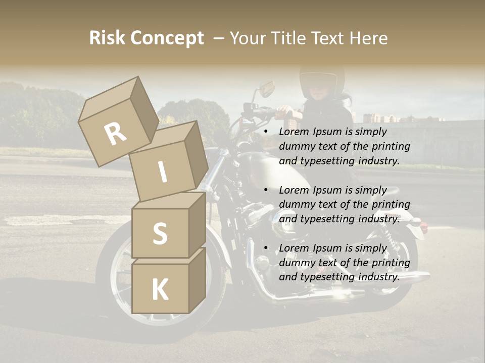 Journey Motorcycle Wheel PowerPoint Template
