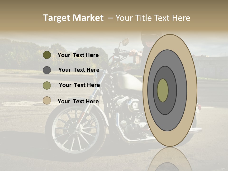 Journey Motorcycle Wheel PowerPoint Template
