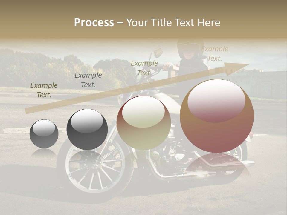 Journey Motorcycle Wheel PowerPoint Template