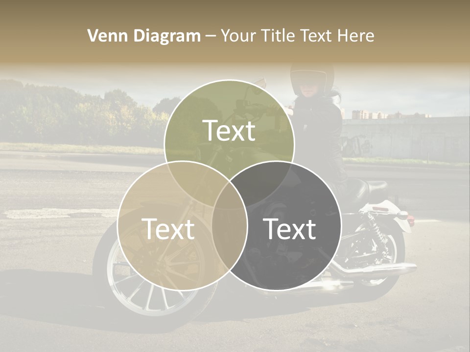 Journey Motorcycle Wheel PowerPoint Template