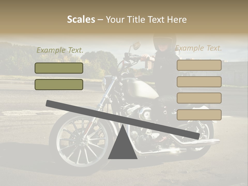 Journey Motorcycle Wheel PowerPoint Template