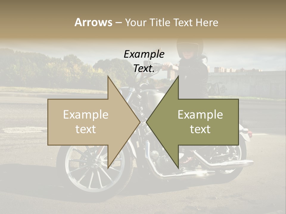 Journey Motorcycle Wheel PowerPoint Template