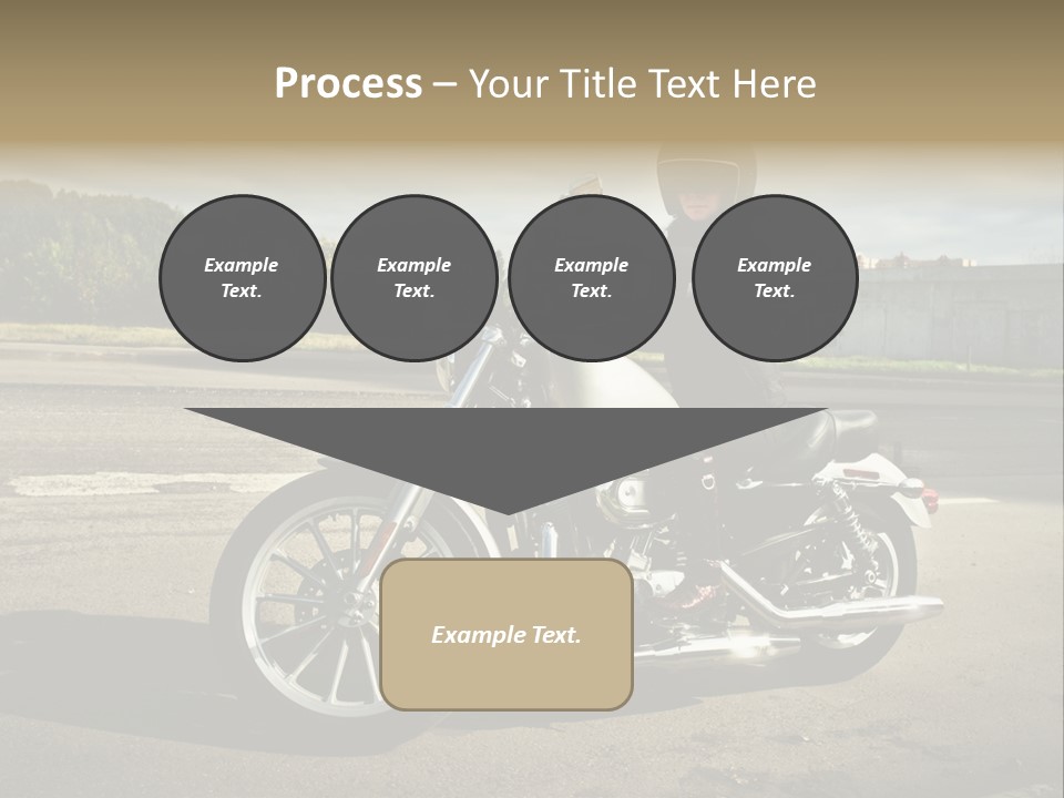 Journey Motorcycle Wheel PowerPoint Template