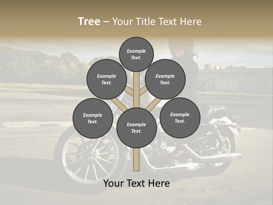 Journey Motorcycle Wheel PowerPoint Template