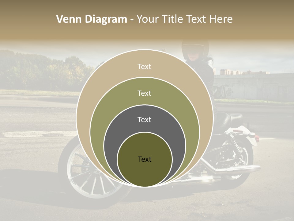 Journey Motorcycle Wheel PowerPoint Template