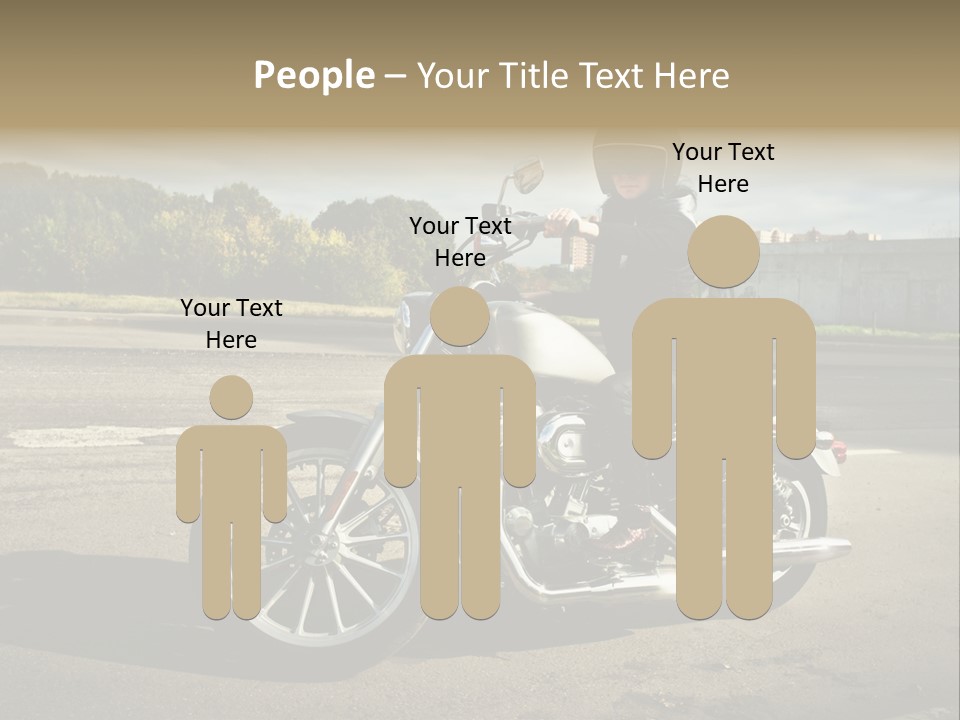 Journey Motorcycle Wheel PowerPoint Template