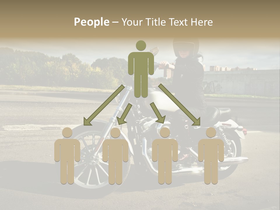 Journey Motorcycle Wheel PowerPoint Template