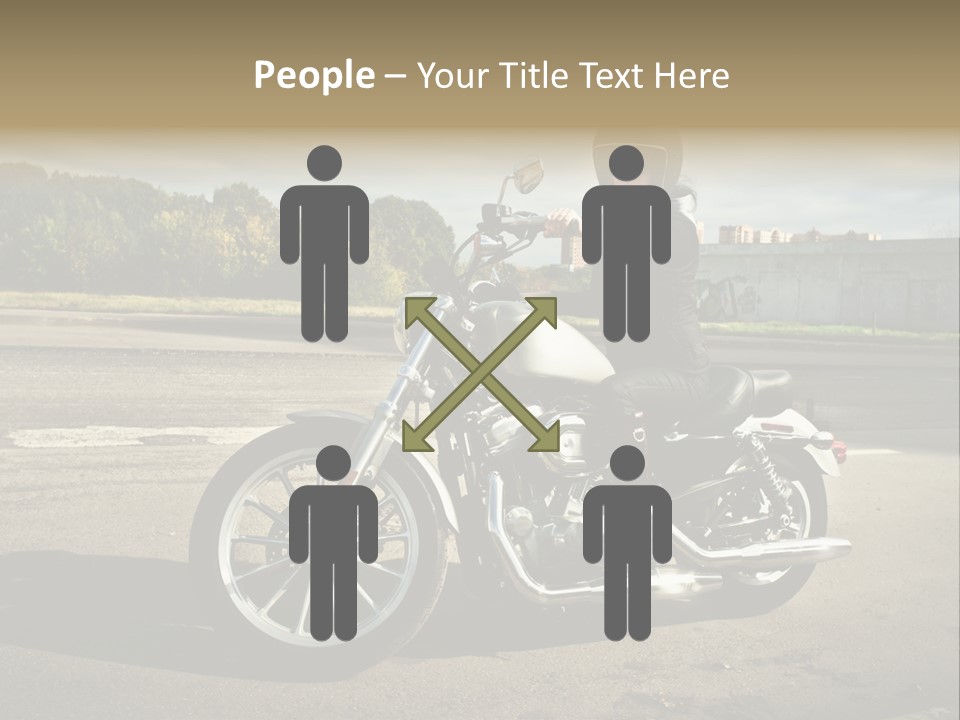 Journey Motorcycle Wheel PowerPoint Template