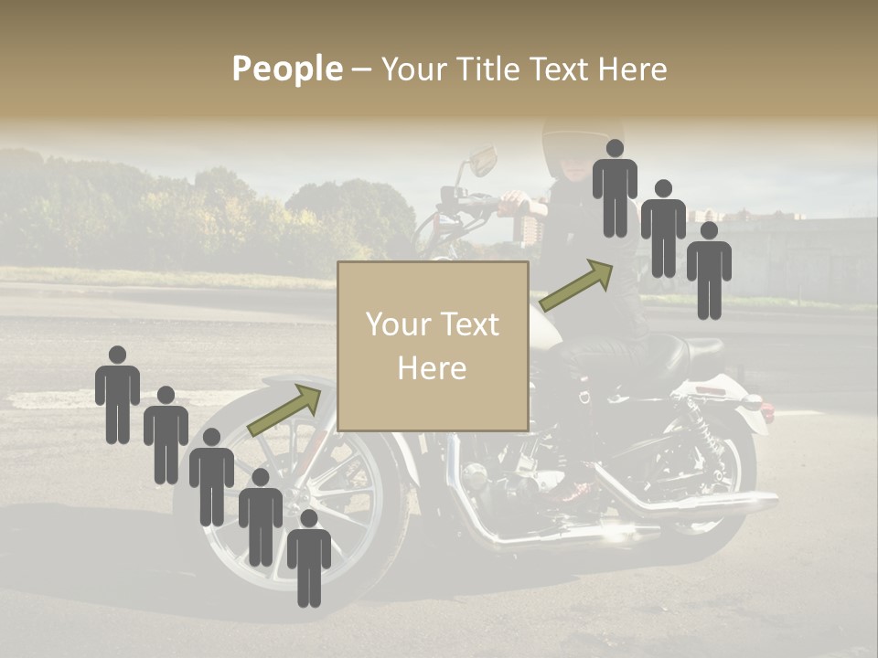 Journey Motorcycle Wheel PowerPoint Template