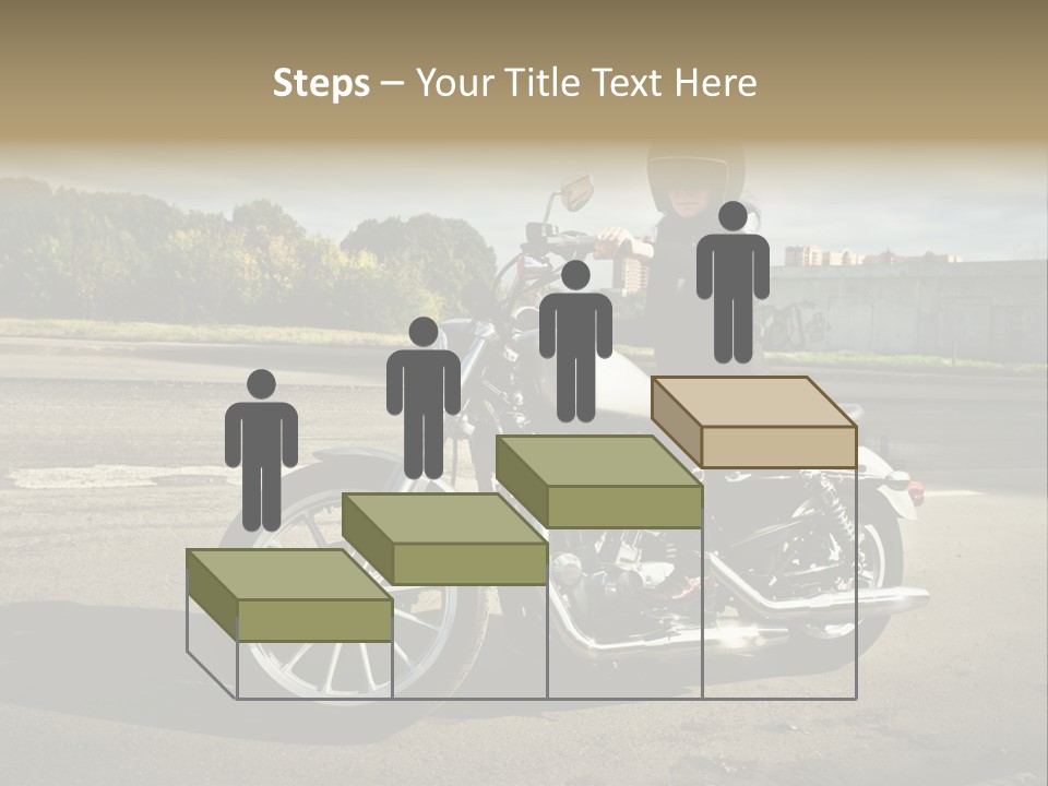 Journey Motorcycle Wheel PowerPoint Template