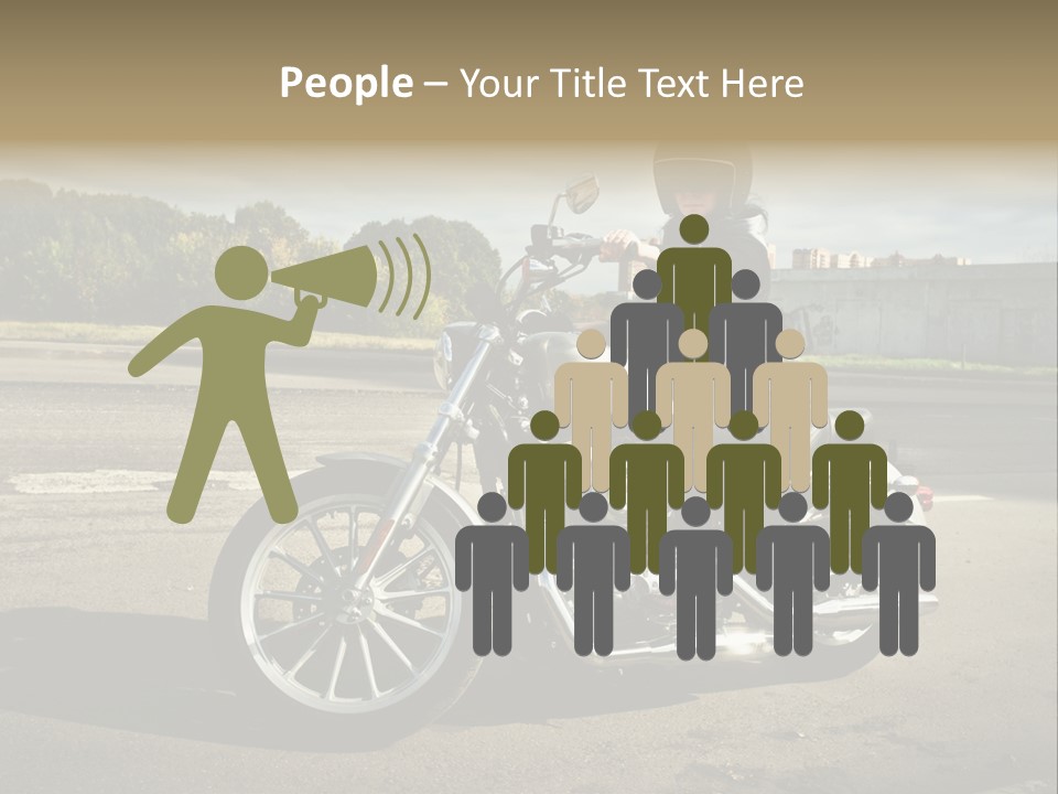 Journey Motorcycle Wheel PowerPoint Template