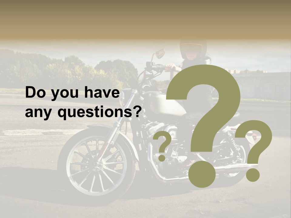 Journey Motorcycle Wheel PowerPoint Template