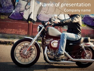 Style Biker Brown PowerPoint Template