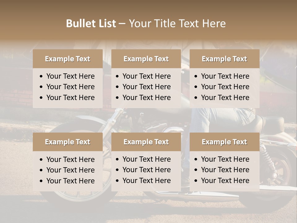 Style Biker Brown PowerPoint Template